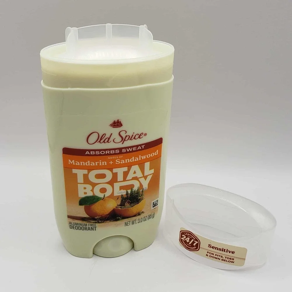 Old Spice Total Body Mandarin + Sandalwood Scent Aluminum Free Deodorant 3 fl oz